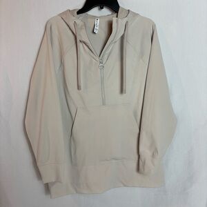 Athleta Glacier Hoodie Women’s Small Abalone Gray Cozy Fleece Athleisure